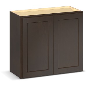 RELIABILT Parkstone II Wall Cabinet, Espresso Stained, 27" W, 2 Doors, Fully Assembled - 641408 | Lowe's Pro Supply